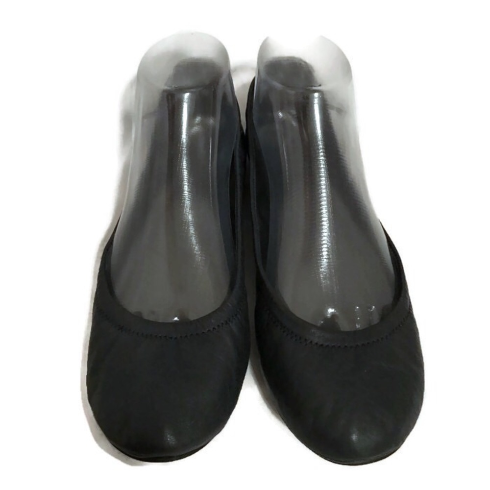 Tory Burch Eddie Black Leather Flats - Size 8